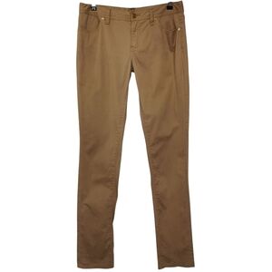Tory Burch Super Skinny High Mid Rise Tan Twill Jeans - Sz 30